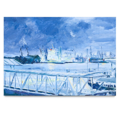 Glitzernde Landungsbrücken