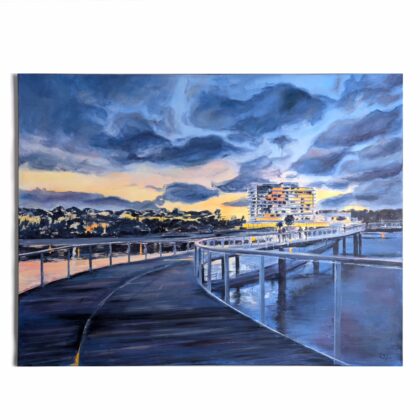 Seebrücke im Abendlicht